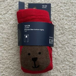 Baby GAP Bear Bottom Tights - 12-24 months